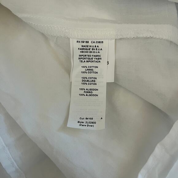 Karen Kane Full Bloom Tassel Embroidered Floral Mini Dress White Size S - Picture 9 of 9